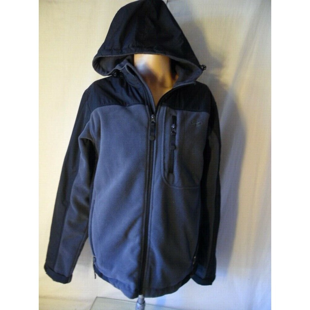 Nordictrack Men's Windbreaker Active wear Zip Up Jacket Outdoor Black.Gray Small